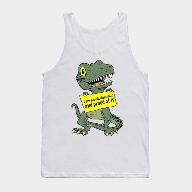 Old Dinosaur Tank Top by altoro